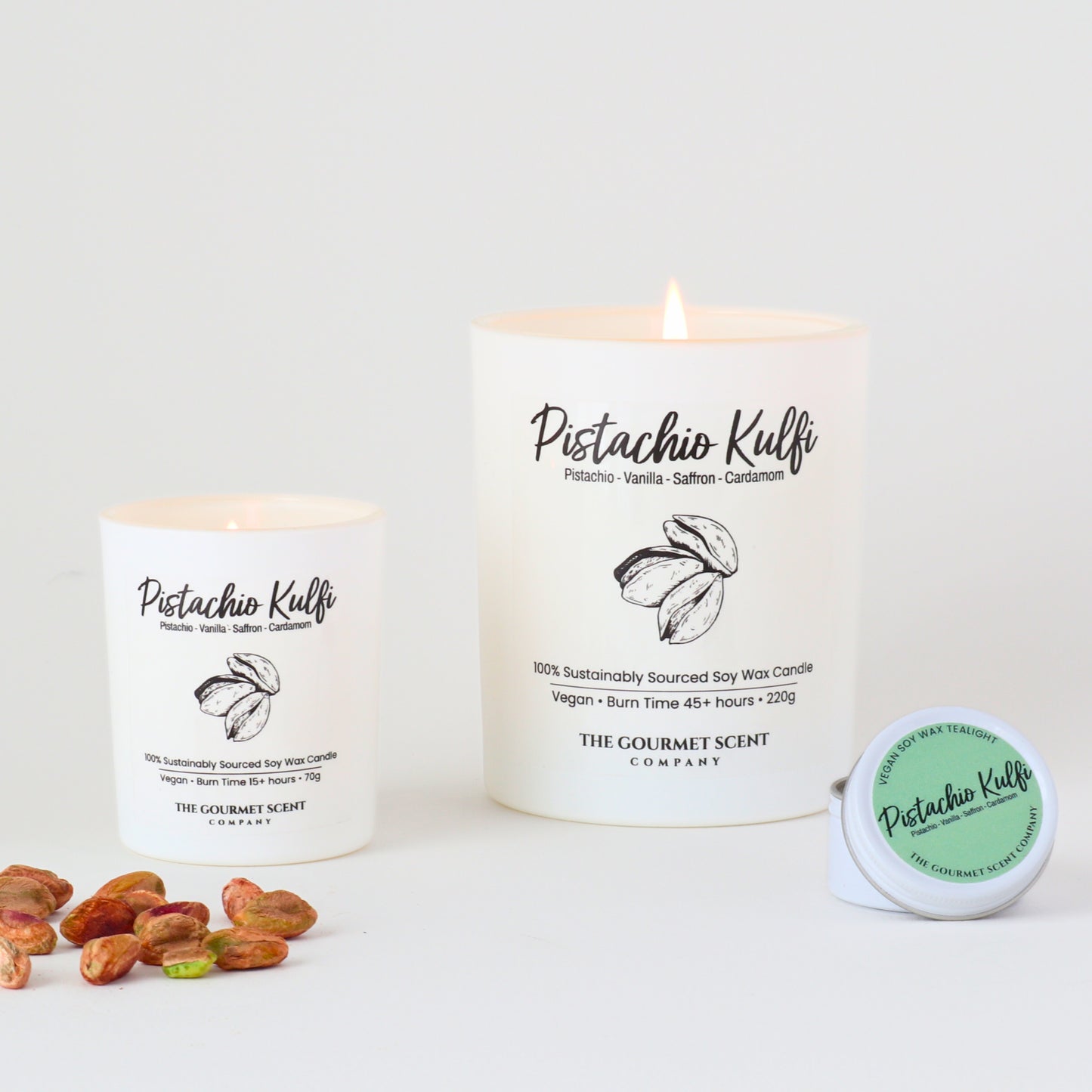 Pistachio Kulfi Candle