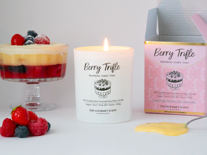 Berry Trifle Candle - Mixed Berries | Custard | Cream