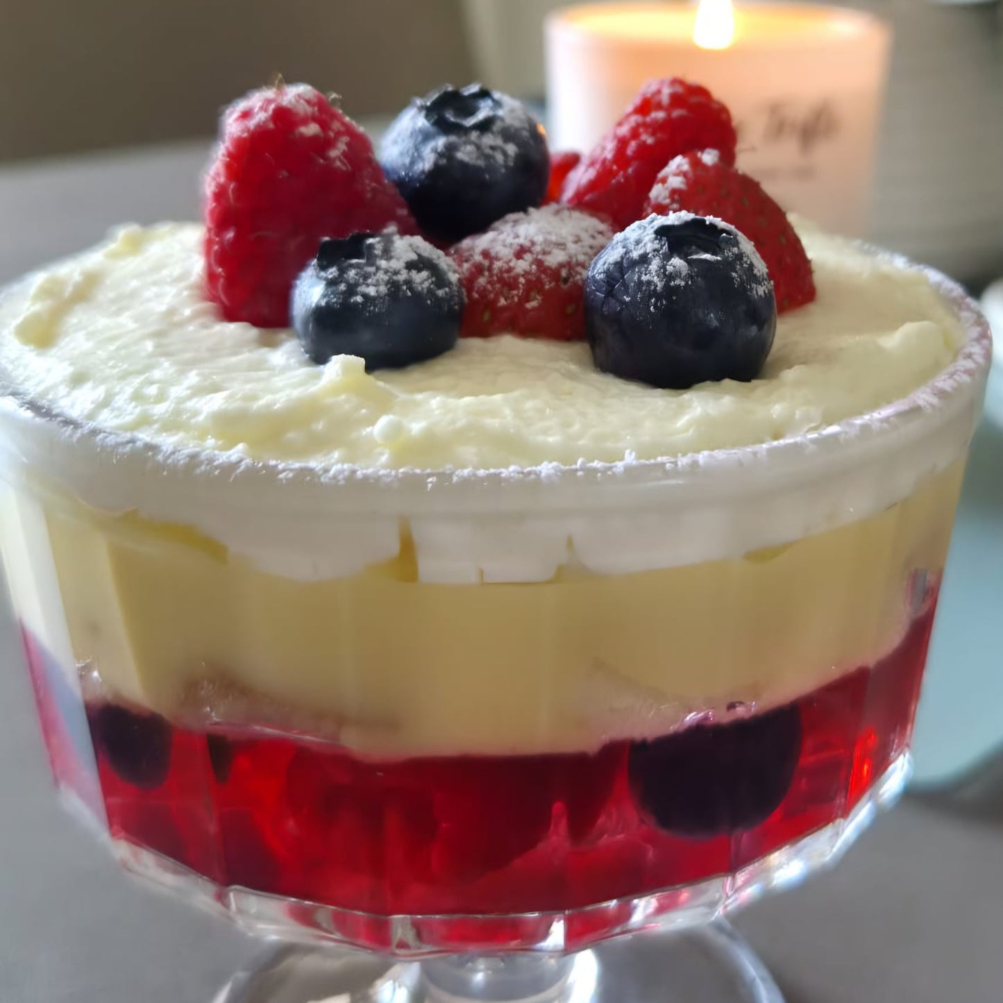 Berry Trifle Candle - Mixed Berries | Custard | Cream